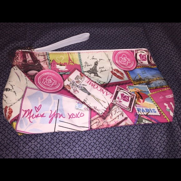 Lancome Paris Accessories - Lancôme Paris Wristlet w Stamp Motif